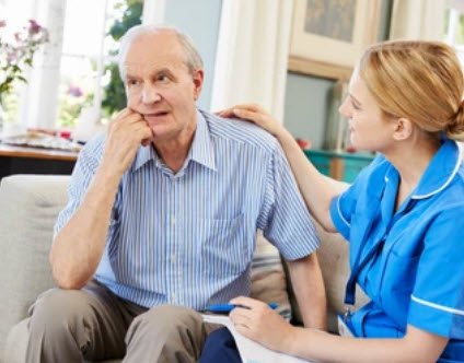 Nursing Home Patient in Tulsa with Nurse